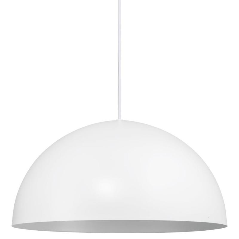 Pendelleuchte ELLEN Weiß mit  Kuppelschirm 40cm